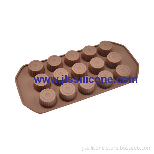 Silicone Bonbons Chocolate Molds With 15 Cavities 